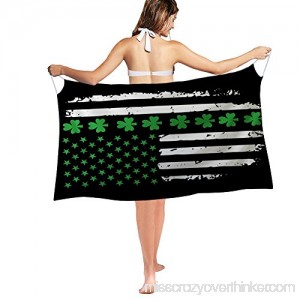 Nakgn Swimwear Cover up Beach Sarong Wrap Vintage Flag Scarf St Patrick's Day Irish American Flag B07DP66YJ6